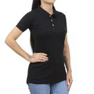 Camisa Gola Polo Preta Feminina TXC 38761 Camisa Gola Polo Preta Feminina TXC 38761