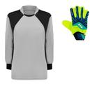 Camisa Goleiro trb Infantil Luva DRB Azul Verde Infantil