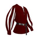Camisa Gótica Masculina De Manga Longa Casual Vintage Medieval Renascentista Com Cadarço Solta E