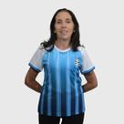 Camisa gremio degrade azul feminina original Camisa gremio degrade azul feminina original