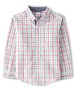 Camisa Gymboree Matching Family de manga comprida com botões rosa 6 Camisa Gymboree Matching Family de manga comprida com botões rosa 6