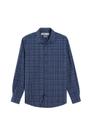 Camisa Hangar 33 Comfort Xadrez Azul