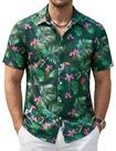 Camisa havaiana Cotrasen para homens de manga curta Tropical XXL