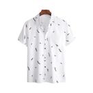 Camisa Havaiana Masculina Com Estampa Geométrica 3D Oversized, Casual De Verão, Manga Curta,