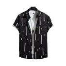 Camisa Havaiana Masculina De Manga Curta Com Estampa 3D Em Patchwork, Roupas De Designer De Rua De
