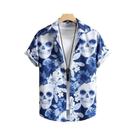 Camisa Havaiana Masculina De Manga Curta Com Estampa 3D Em Patchwork, Roupas De Designer De Rua De