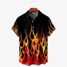 Camisa Havaiana Vintage 3D Vermelha Para Homens, Moda De Verão, Camisa Havaiana Oversized De Manga Camisa Havaiana Vintage 3D Vermelha Para Homens, Moda De Verão, Camisa Havaiana Oversized De Manga