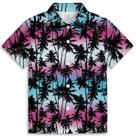 Camisa havaiana Zenzenze Colors Palm Tree Boys 3-14 anos