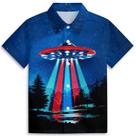 Camisa havaiana Zenzenze Funny Galaxy Neon Boys 3-14 anos