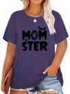Camisa HDLTE Plus Size Hocus Pocus Momster, blusa de Halloween Camisa HDLTE Plus Size Hocus Pocus Momster, blusa de Halloween