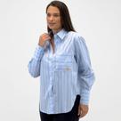 Camisa Hering Oversized Manga Longa Listrada Feminina
