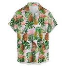 Camisa HLCFACI Hawaiian Casual Bowling de manga curta masculina 2X