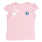 Camisa Infantil Bahia Baby Look Rosa Oficial