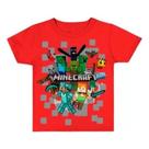 Camisa Infantil Camiseta Minecraft Juvenil Algodão Roupa