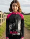 Camisa Infantil Cavalo Cavalgada Country Agro Manga Longa Camisa Infantil Cavalo Cavalgada Country Agro Manga Longa