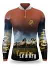 Camisa Infantil Cavalo Cavalgada Rural Proteção Solar Uv50+