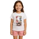 Camisa Infantil Feminina T-Shirt Labubu Pelúcia Boneco Fofo Confortável Estilosa