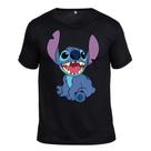 Camisa Infantil Lilo Stitch Desenho Algodão Manga Curta