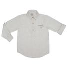 Camisa Infantil Look Jeans Bata Linho Bege