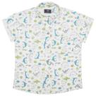 Camisa Infantil Look Jeans Manga Curta Estampada Camisa Infantil Look Jeans Manga Curta Estampada
