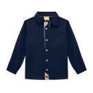 Camisa Infantil Masculina Milon Manga Longa Social Elegante