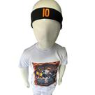 Camisa Infantil Memphis Depay + kit 2 Faixa Testeira Laranja