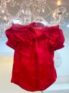 Camisa Infantil Menina Vermelho Laço Yoloyeyo Camisa Infantil Menina Vermelho Laço Yoloyeyo