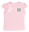 Camisa Infantil Palmeiras Baby Look Rosa Oficial