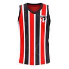 Camisa Infantil São Paulo Regata Listrada Tricolor Oficial
