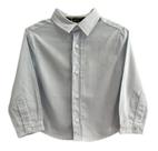 Camisa Infantil Social Linho Azul da Digi - Tam 9 - 12 Meses