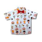 Camisa Infantil Temática Circo Picadeiro Gravata Brinde - Camisa Infantil Temática Circo Picadeiro Gravata Brinde -