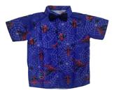 Camisa Infantil Temática Homem Aranha + Gravata