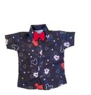 Camisa Infantil Temática Mickey e Gravata Camisa Infantil Temática Mickey e Gravata