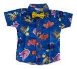 Camisa Infantil Temática Peixinho Nemo + Gravata