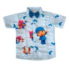 Camisa Infantil Temática Pocoyo e Gravata