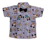 Camisa Infantil Temática Ratinho Baby Mouse + Gravata Camisa Infantil Temática Ratinho Baby Mouse + Gravata