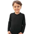 Camisa Infantil UNISEX com Proteção UV Manga Longa PRETA