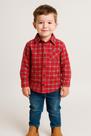 Camisa Infantil Xadrez Flanelada 100% Algodão Quentinha e Estilosa! Tam 2 e 8
