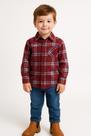 Camisa Infantil Xadrez Flanelada 100% Algodão Quentinha e Estilosa! Tam 4 ao 12
