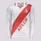Camisa Internacional Retrô 1995 Manga Longa Branca Camisa Internacional Retrô 1995 Manga Longa Branca