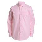 Camisa IZOD de manga comprida com botões Oxford para meninos rosa 18R Camisa IZOD de manga comprida com botões Oxford para meninos rosa 18R