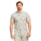 Camisa IZOD Saltwater Dockside de Manga Corta Almendra Crema Talla L