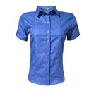 Camisa Jeans Feminina Manga Curta
