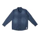 Camisa Jeans Infantil Masculina Azul Jeans - Mania Kids