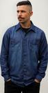 Camisa Jeans Manga Longa Masculina Adulto P Ao G4