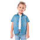 Camisa jeans masculina infantil