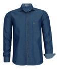 Camisa Jeans Masculina Manga Longa Amil Fácil De Passar 1785