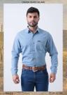 Camisa Jeans Nelore Country Masculina Manga Longa Camisa Jeans Nelore Country Masculina Manga Longa