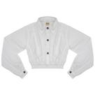 Camisa Juvenil Look Jeans Cropped Branco