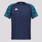 Camisa Kappa Raglany Juvenil Marinho